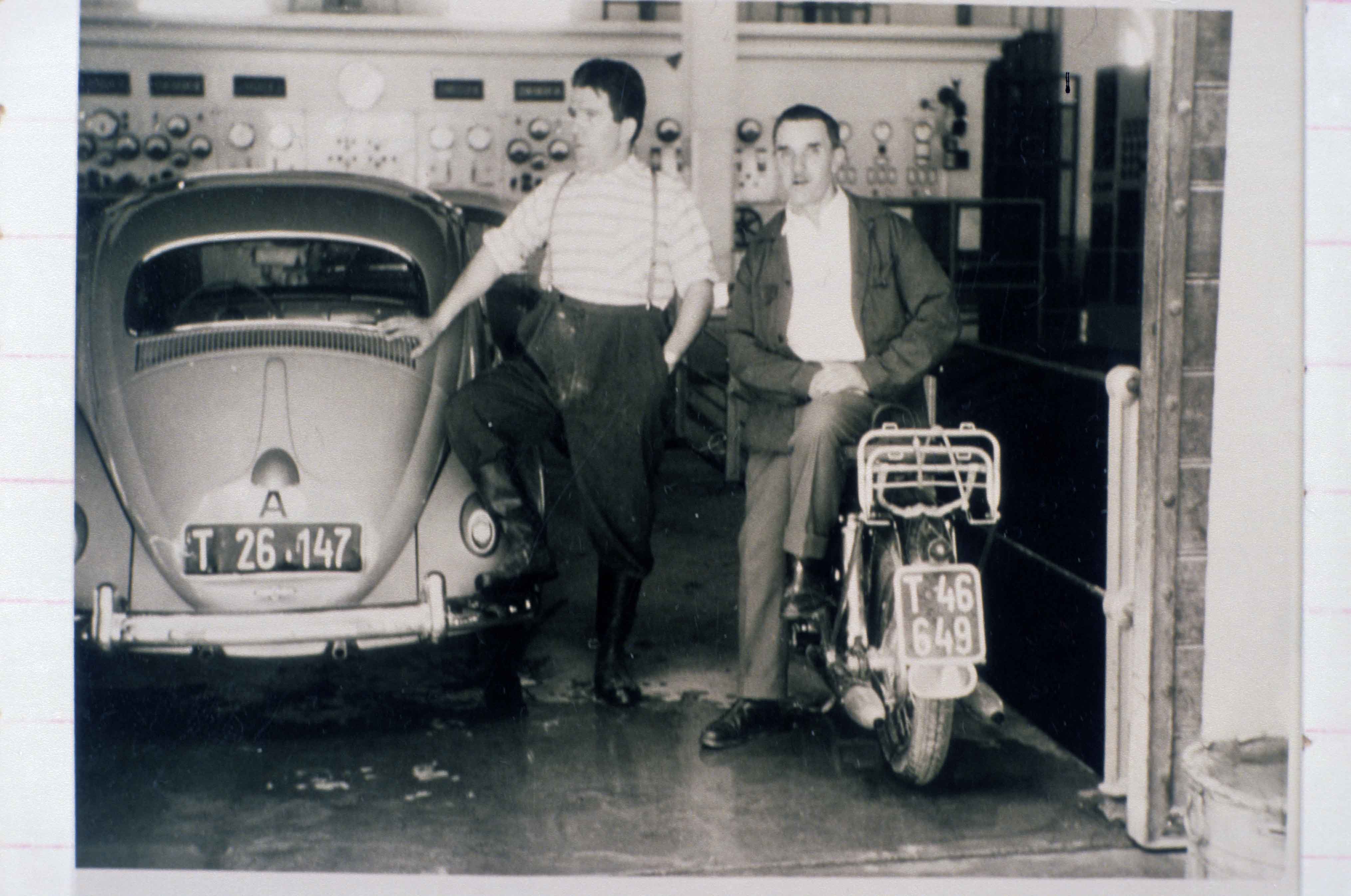 Abbildung A. Codemo mit Motorrad 1965